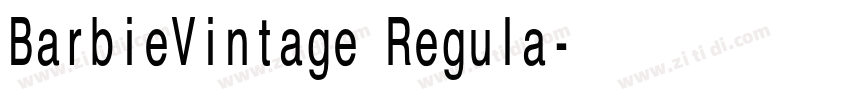 BarbieVintage Regula字体转换 BarbieVintage Regula字体转换